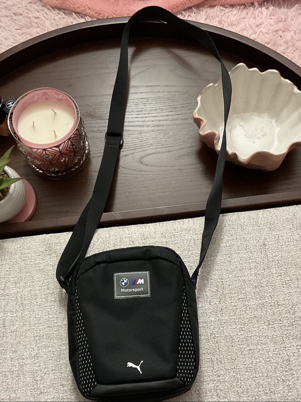 Puma BMW Motorsport Black Crossbody Messenger